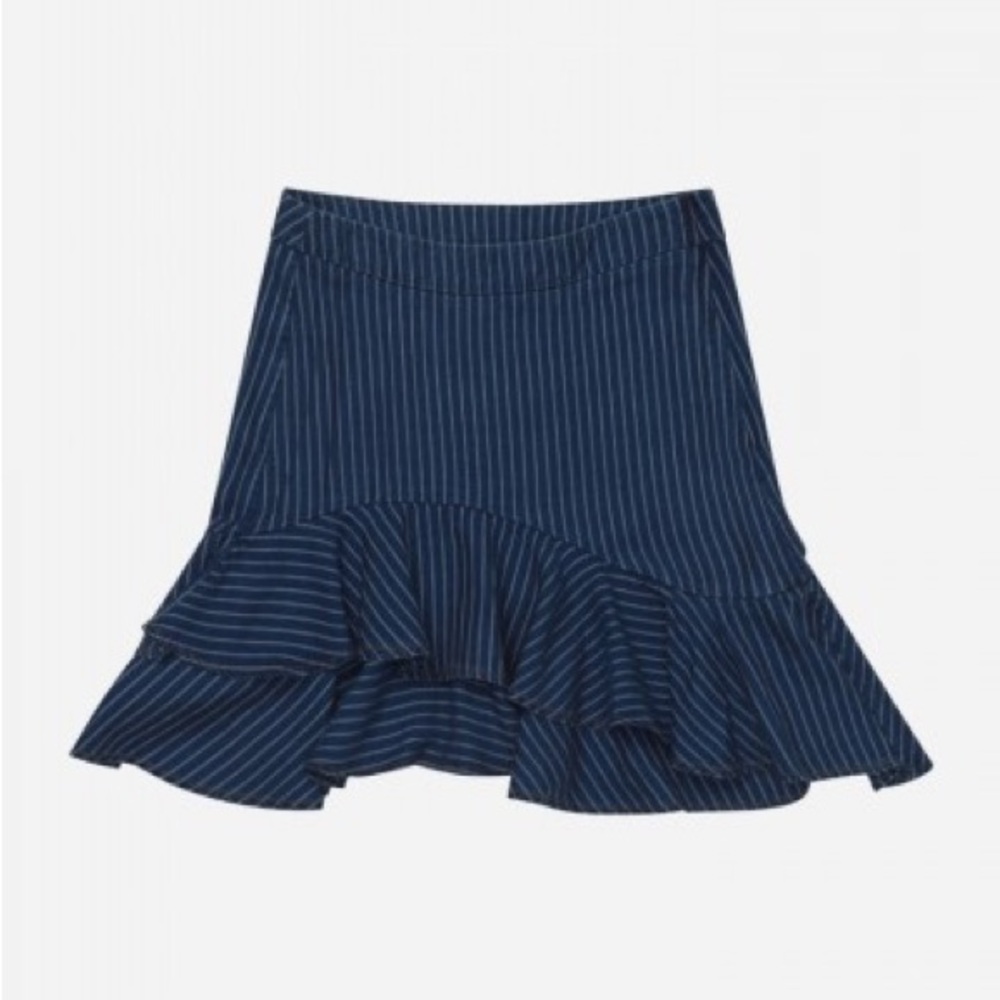 NWT MUNTHE Curve Asymmetrical Tiered Skirt